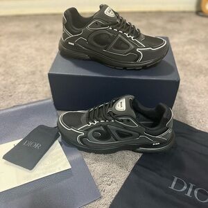 Dior B30 Men's Black and Gray Sneakers